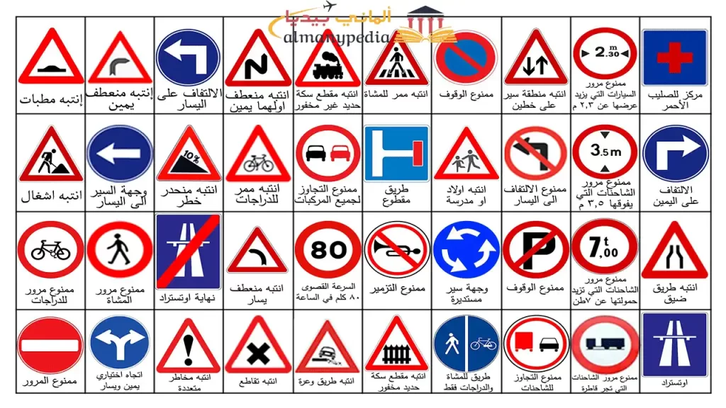 إشارات-المرور-ومعانيها-في-المانيا