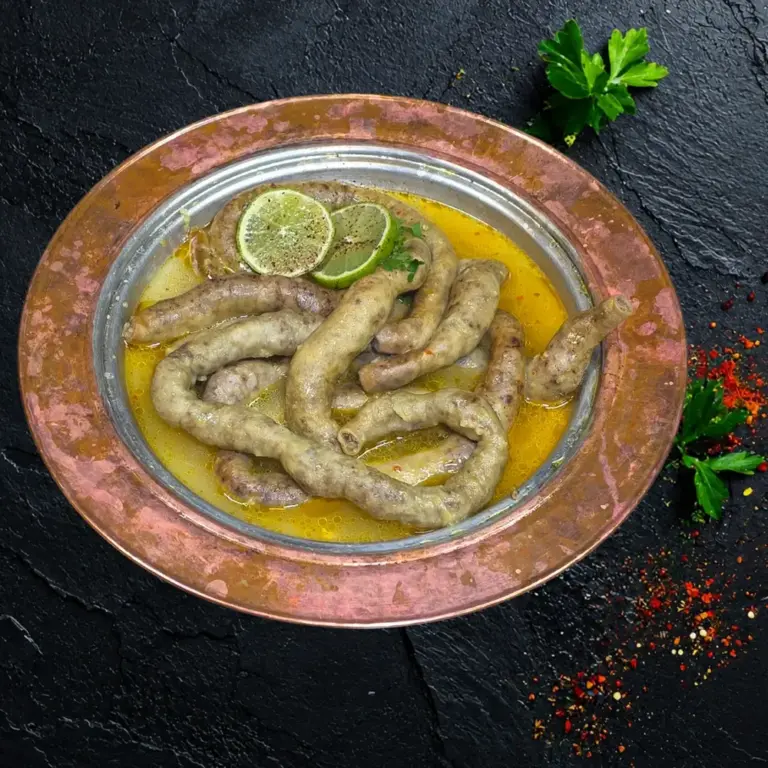 سجقات (أمعاء محشوة بالأرز) — مطعم زمرد برلين